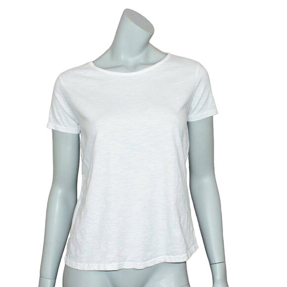 LAMARQUE Sheer crossover back Blouse Shirt White Medium - Picture 4 of 7